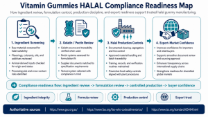 Figure Vitamin Gummies HALAL Compliance Readiness Map
