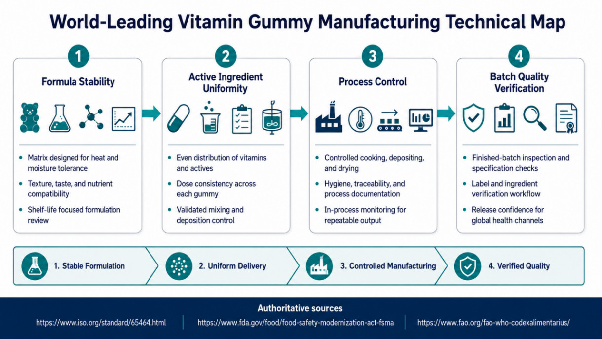 Figure World Leading Vitamin Gummy Manufacturing Technical Map