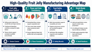 Figure High Quality Fruit Jelly Manufacturing Advantage Map