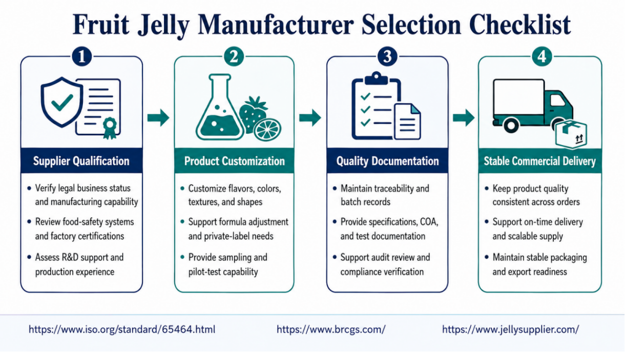 Figure Fruit Jelly Manufacturer Selection Checklist