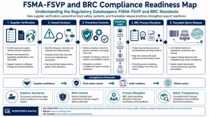 Figure FSMA FSVP and BRC Compliance Readiness Map