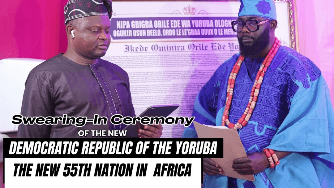 Official Map of the Democratic Republic of the Yoruba