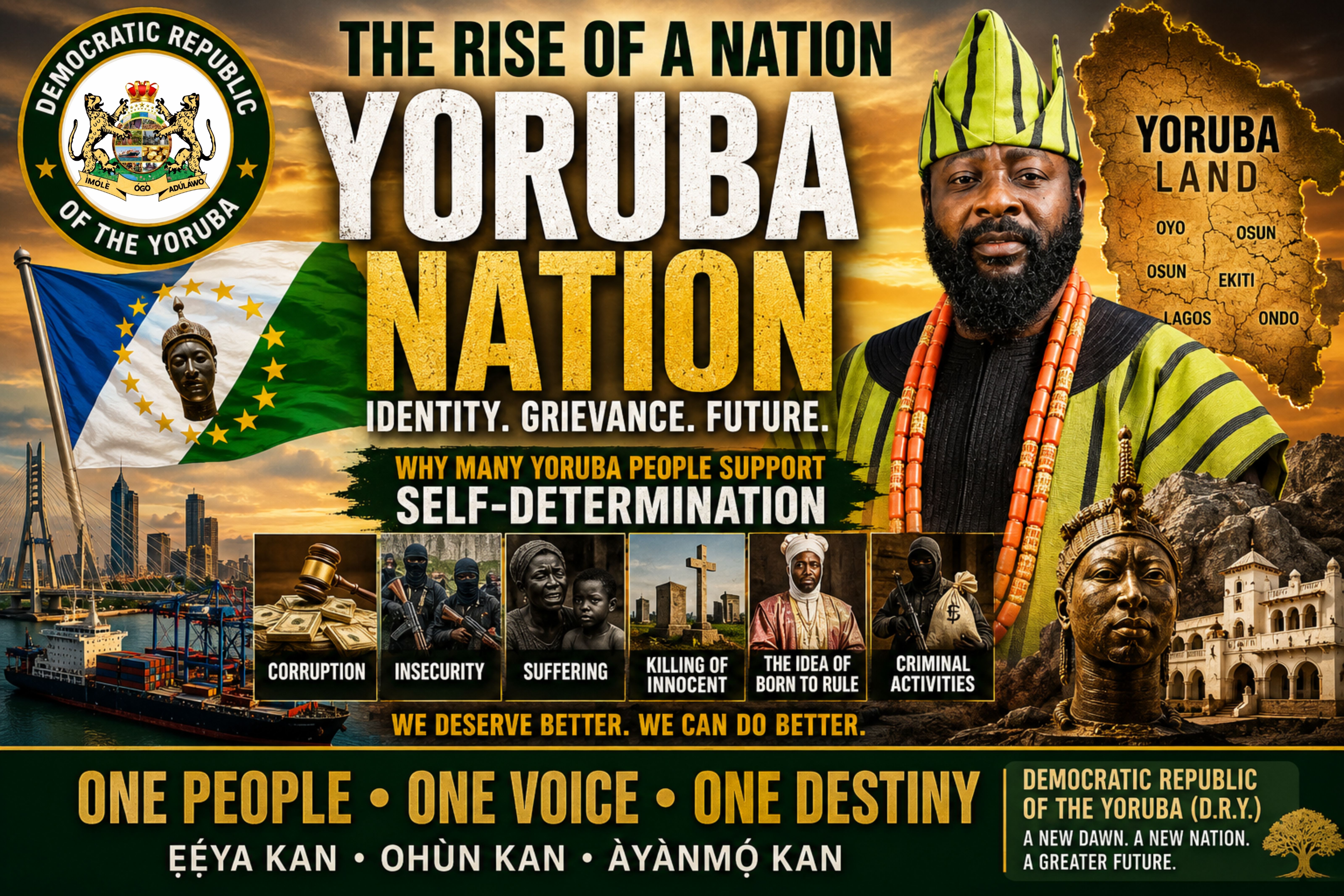 Prof Mobolaji Olawale Akinola Omokore Provisional President of the Democratic Republic of the Yorub