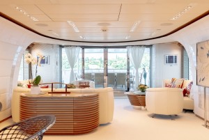 Serenity yacht for charter - bar lounge