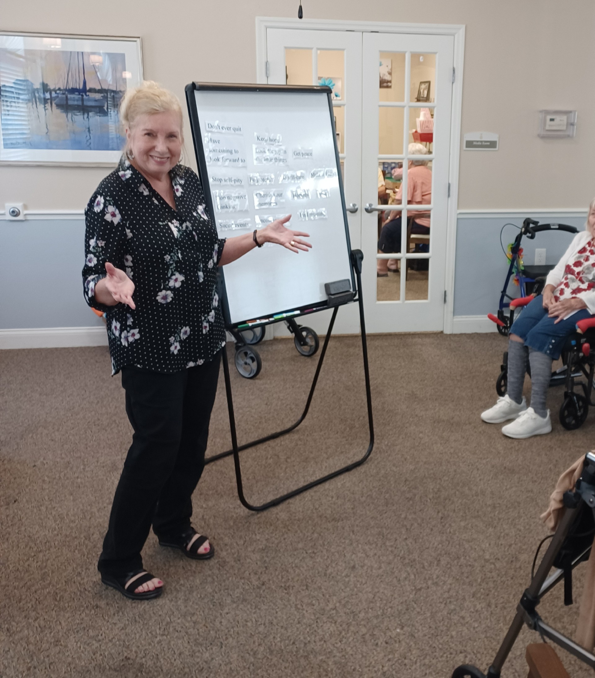 Pat teaching about overcoming depression Pat teaching about overcoming depression