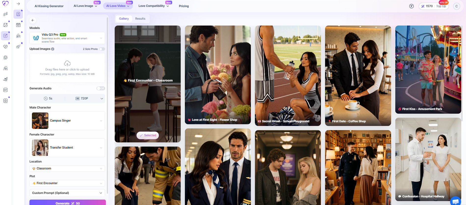 AI Love Story Video Generator AI Love Story Video Generator