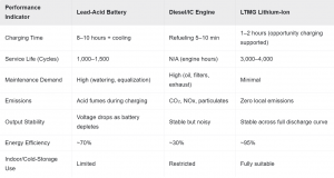 Lithium-ion technology compares against conventional power sources