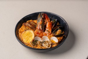 Portuguese-style Arroz de Mariscos