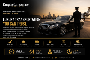 Empire Limousine provides luxury chauffeur service