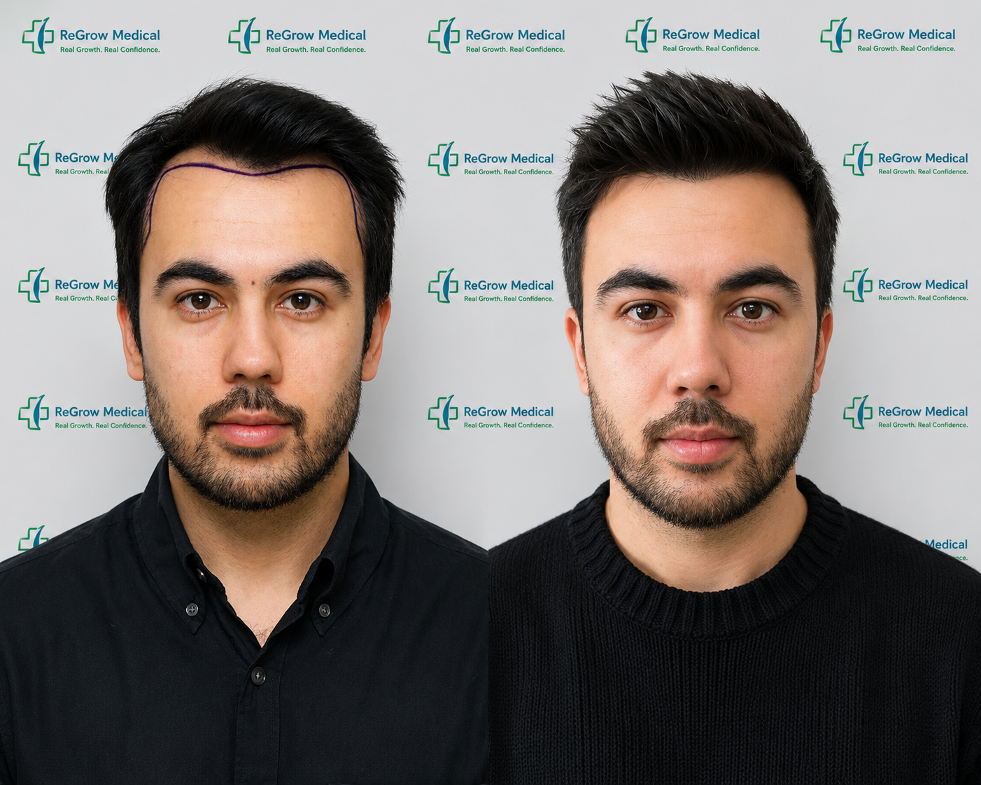 Hair Transplant Before and After  FUE Restoration