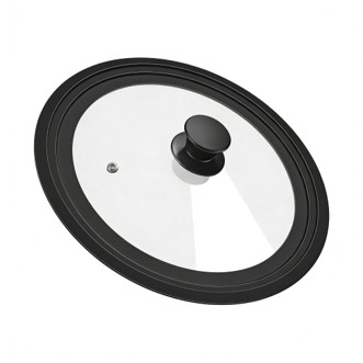 BIDOTAMU Flat Profile Universal Pot Lid For Kitchen Storage BIDOTAMU Flat Profile Universal Pot Lid For Kitchen Storage