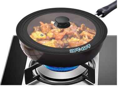 BIDOTAMU Space Saving Pot Lid For High Temperature Cooking BIDOTAMU Space Saving Pot Lid For High Temperature Cooking