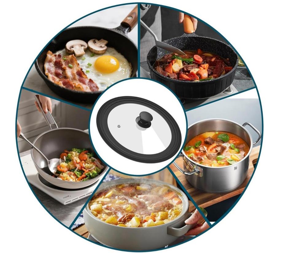 BIDOTAMU Eco Friendly Multipurpose Silicone Pot Lid For Cookware