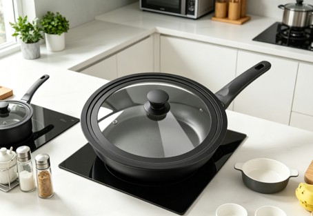 BIDOTAMU Cost Effective Skillet Lid Replacement For Home Kitchen BIDOTAMU Cost Effective Skillet Lid Replacement For Home Kitchen
