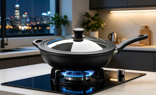 BIDOTAMU Universal Skillet Lid Replacement With Tempered Glass BIDOTAMU Universal Skillet Lid Replacement With Tempered Glass