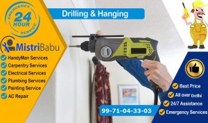 Plumber, Electrician, Painter, Carpenter, Interior design, Tiling, Cleaning, CCTV installation Vasant Kunj
