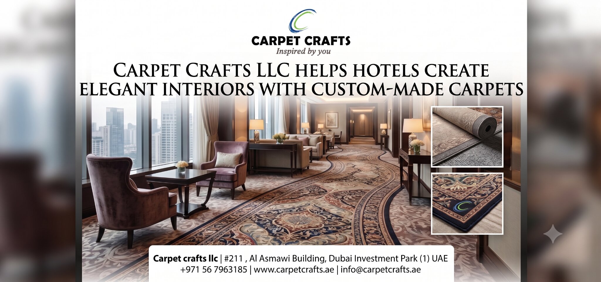 Carpet Crafts LLC Helps Hotels Create Elegant Interiors with Custom-Made Carpets