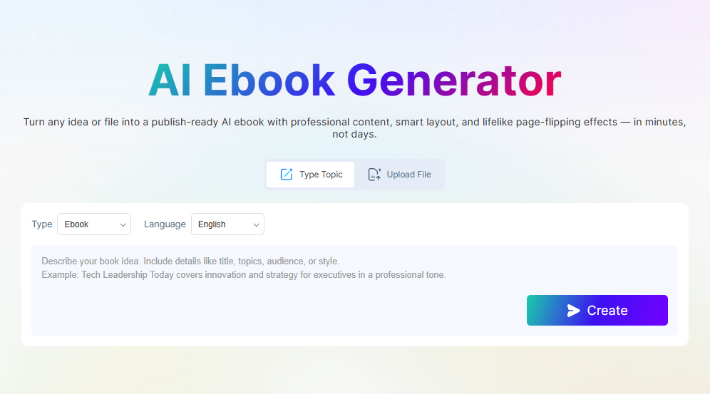 ai ebook generator