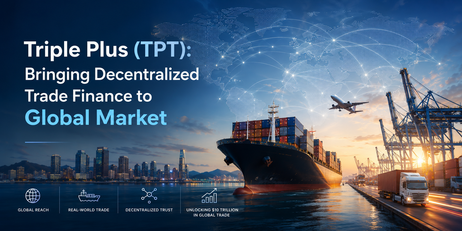 Triple Plus (TPT): Bringing Decentralized Trade Finance to the $10 Trillion Global Market
