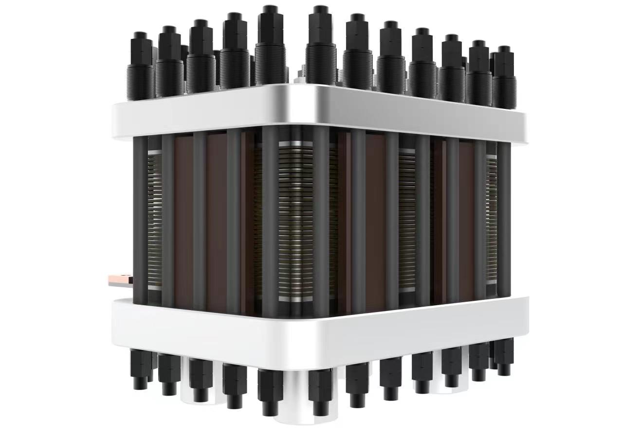 pem electrolyzer stack closeup pem electrolyzer stack closeup