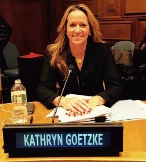 Kathryn Goetzke at the United Nations