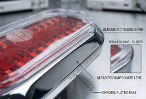 ultrasonic fusion sealed light housing