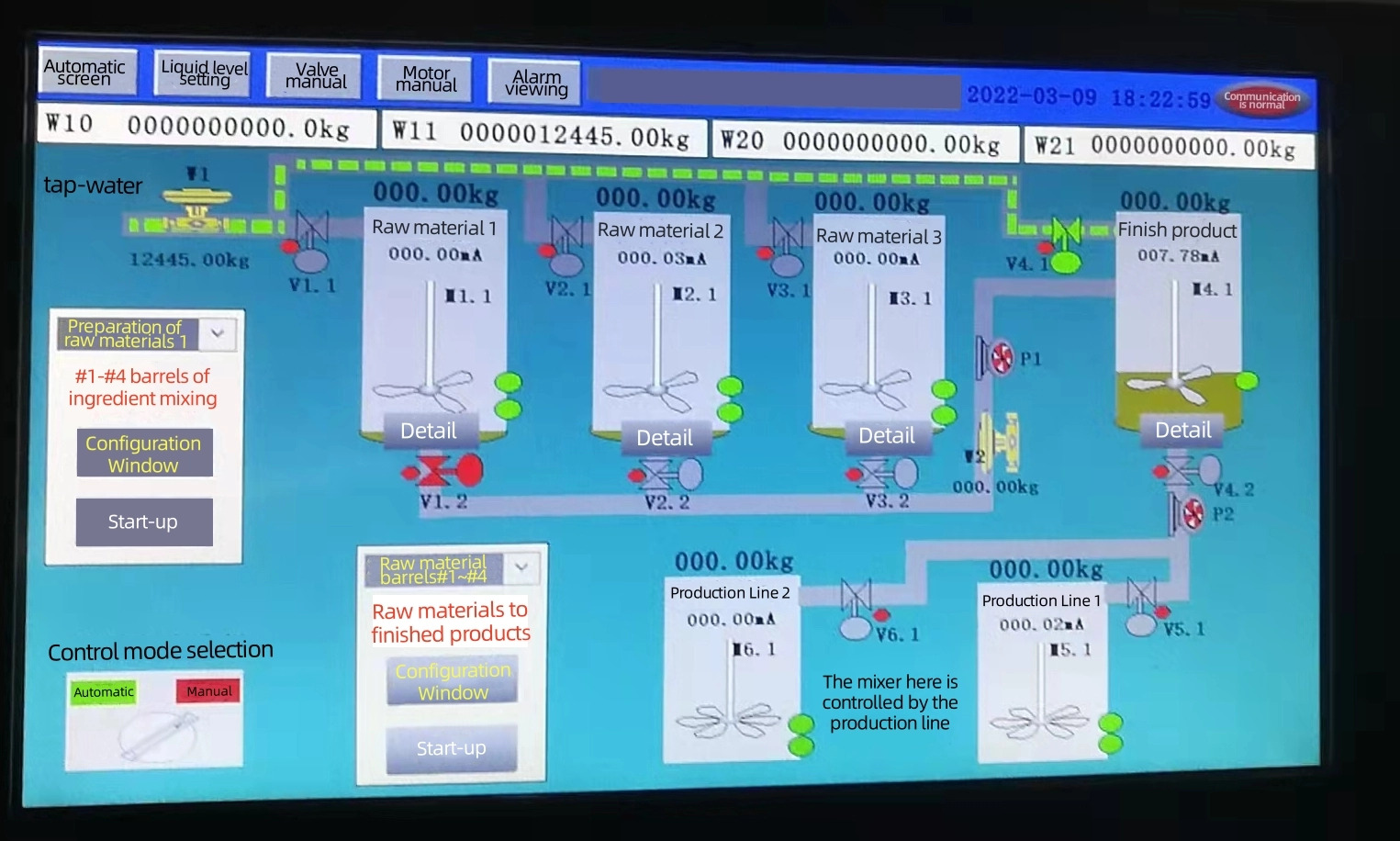 BINCEN PLC Weighing And Batching Control System BINCEN PLC Weighing And Batching Control System