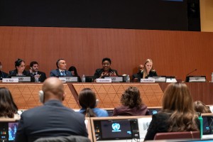 Panelists address delegates in session at the AIFOD Geneva Summit