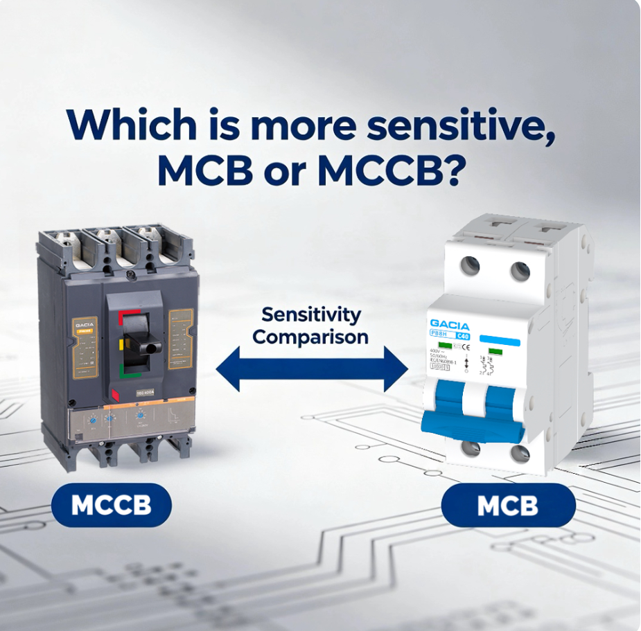 Which is more sensitive MCB or MCCB Which is more sensitive MCB or MCCB