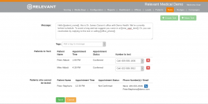 RelevantMD wait time management features.