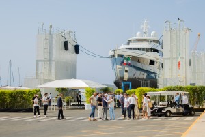 Launch of 53.5 m Yacht SILVIA at the Marina di Carrara