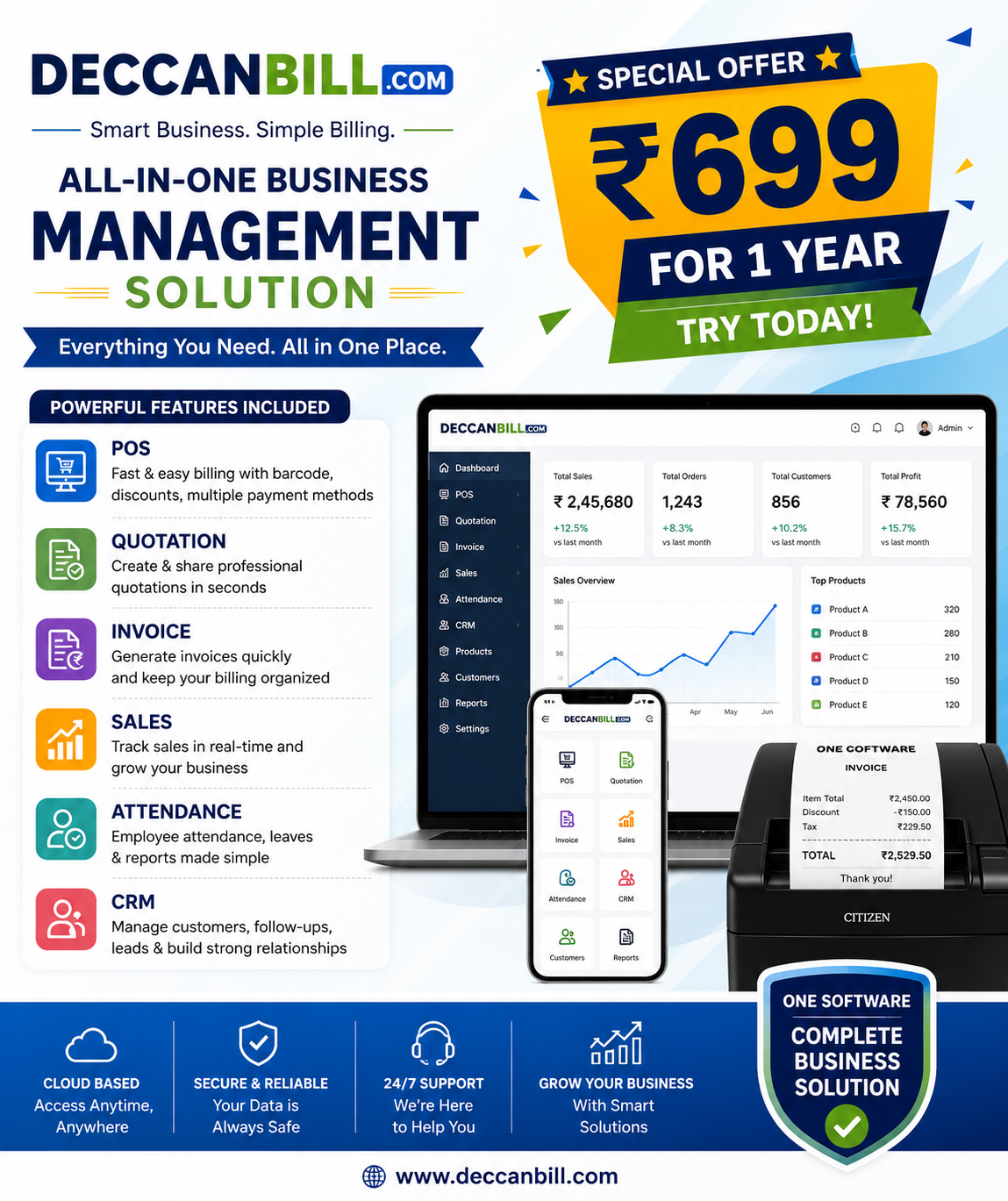 DeccanBill Launches AI-Powered GST Billing Software to Help Indian Businesses Simplify Invoicing and Business Management