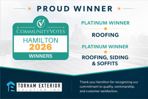 Torham Exterior Solutions team is an award winning contactor.