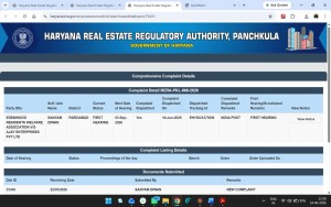 rera hearing date