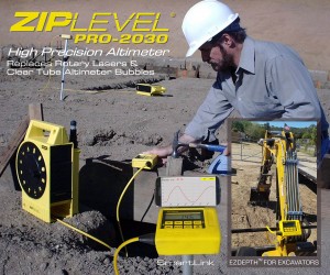 ZIPLEVEL Replaces Rotary Lasers & Clear Tube Altimeter Bubbles