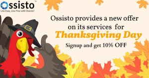 Ossisto provides a new offer on its services for Thanksgiving 