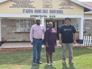 Kyoto Team with the principal of the St Agatha Secondary School Mrs Salome Jepkemboi Kiplagat