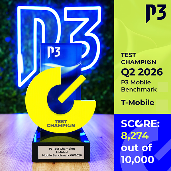 P3 names T-Mobile the Mobile Network Test Champion in the United States for Q2 2026