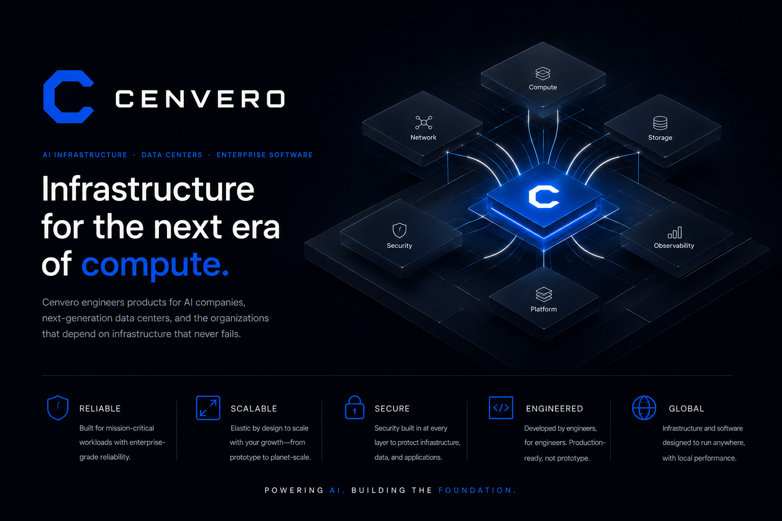 Cenvero Inc. Builds Infrastructure for the Next Era of Enterprise Compute