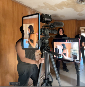 Star Dominique Nicole in behind the scenes for SOVEREIGN HOUSE
