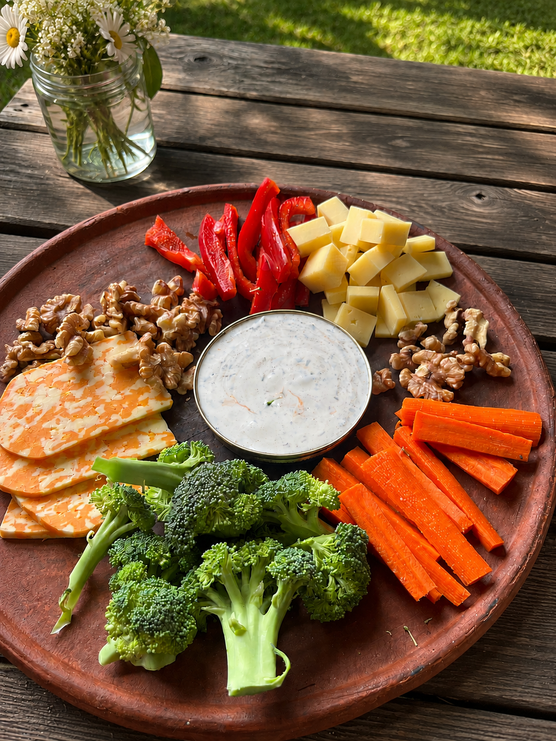 Fresh Vegetables Served on Miriam