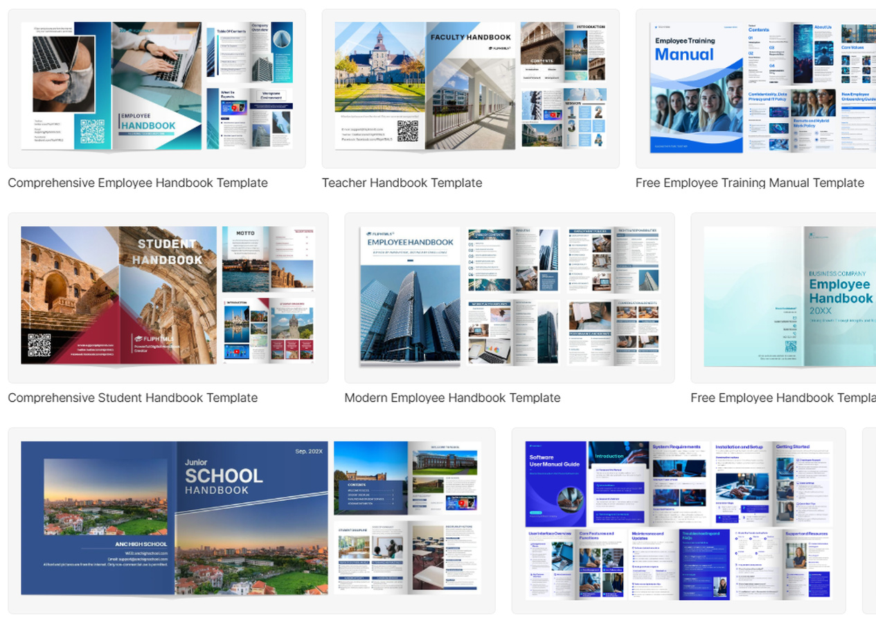FlipHTML5 Releases Handbook Templates for Efficient Handbook Creation