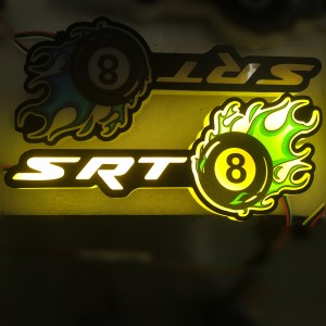 Custom RGB Acrylic LED Car Badges Custom RGB Acrylic LED Car Badges