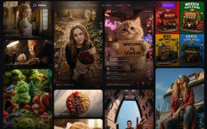 AI-generated visuals created with VioEvo