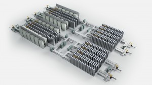 Battery formation system and grading line