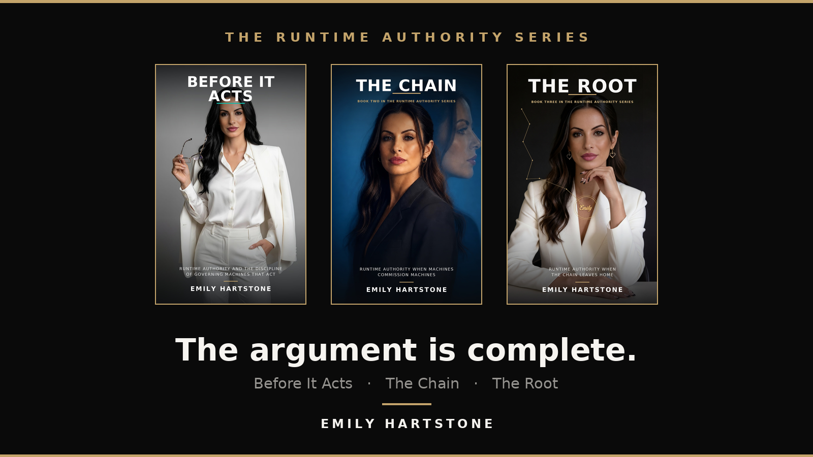 The Chain Left Home: Runtime Authority Trilogy Concludes as Autonomous AI Breaches Live Infrastructure