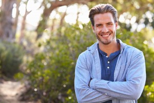 dental implant queens confident smile result