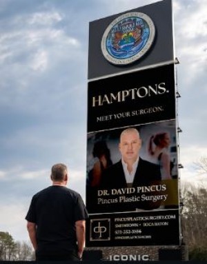 Dr. David Pincus of Pincus Plastic Surgery Strengthens Long Island Presence With Iconic Hamptons Corridor Billboard