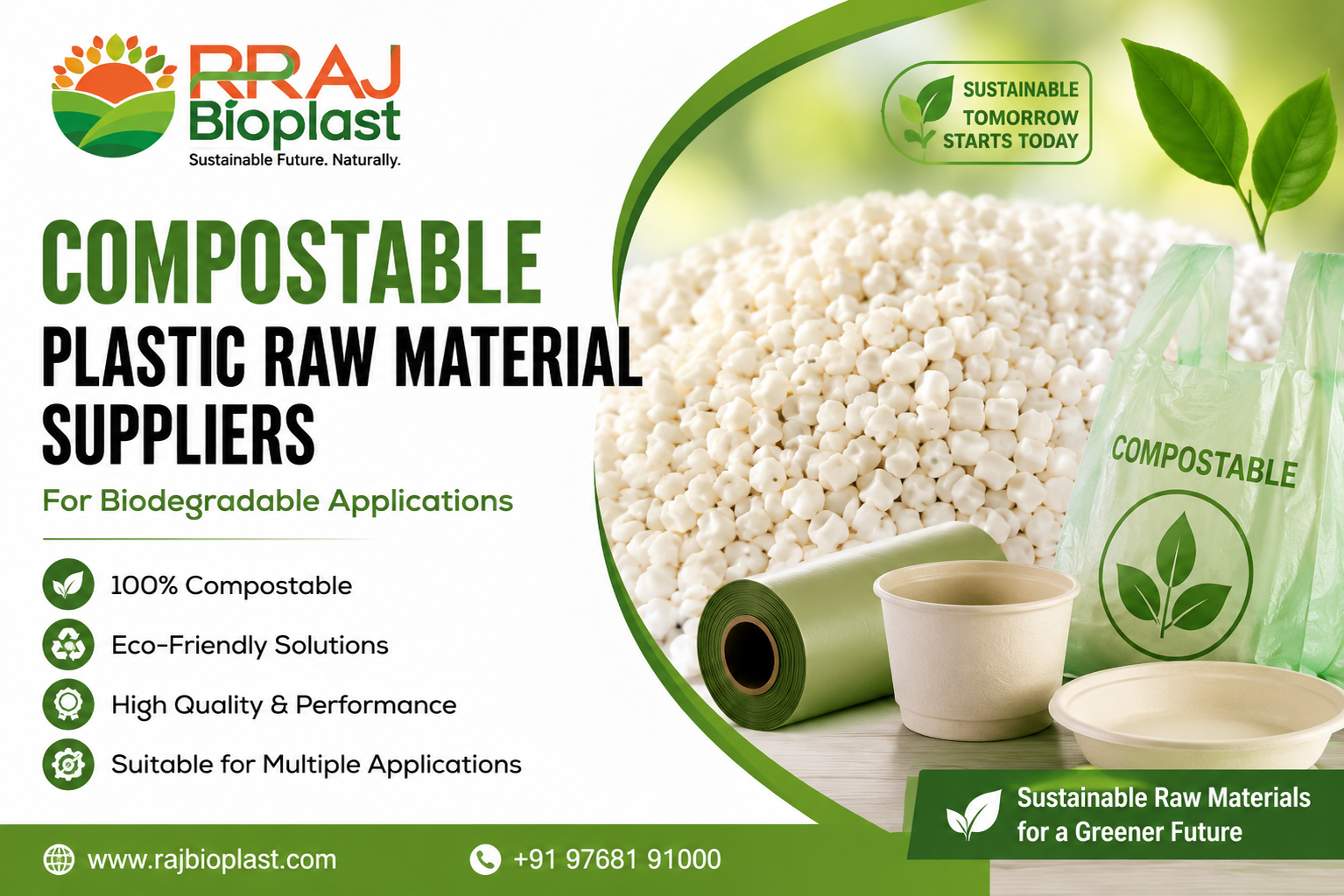 Raj Bioplast Introduces Sustainable Plastic Granules for a Greener Future