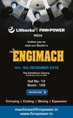 Finn Power India Will Be Exhibiting ENGIMACH 2019 & Excon 2019